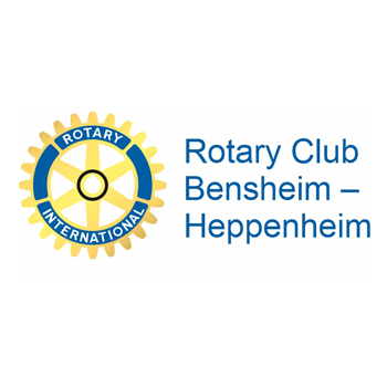 Logo Rotary Club Bensheim Heppenheim. Link führt zur Homepage des Clubs